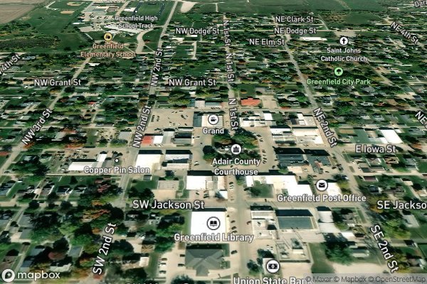 refrigerator ice maker repair in Greenfield IA 50849 - Aerial View