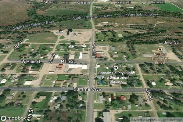 refrigerator ice maker repair in Morland KS 67650 - Aerial View