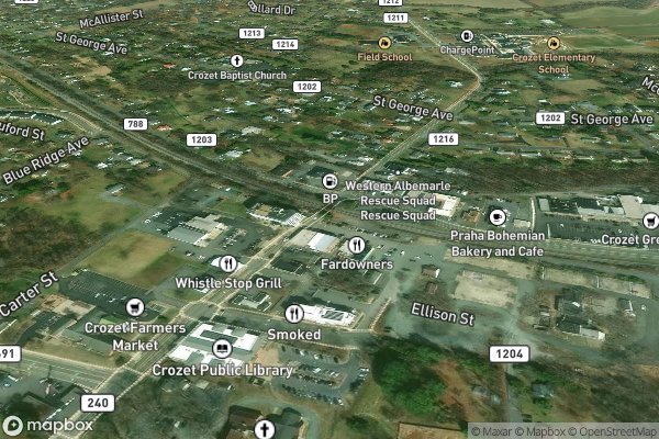 refrigerator ice maker repair in Crozet VA 22932 - Aerial View