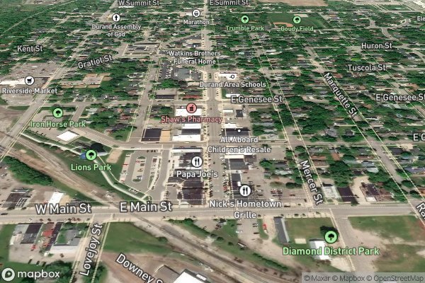 refrigerator ice maker repair in Durand MI 48429 - Aerial View