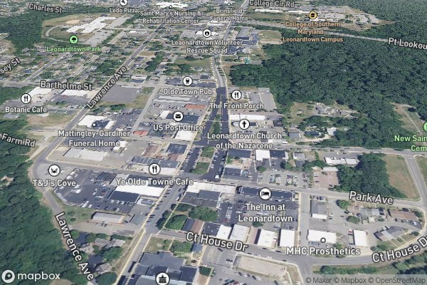 refrigerator ice maker repair in Leonardtown MD 20650 - Aerial View