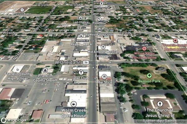 refrigerator ice maker repair in Preston ID 83263 - Aerial View